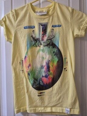 Yellow Graphic T-shirt From The Imaginary Foundation Womens Size Small